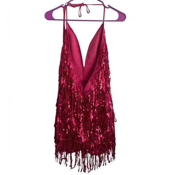 Fashion Nova Dresses Womans Fashion Nova Pink Sparkly Mini Dress